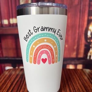 Gifts for Grandma Grandpa Best Grammy Insulated Cup 20 oz. Hot Cold Coffee